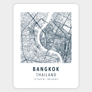 bangkok simple map Magnet